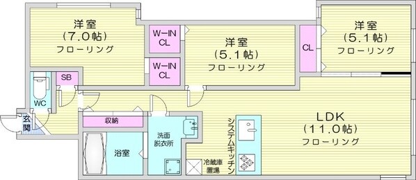 幌平橋駅 徒歩16分 2階の物件間取画像